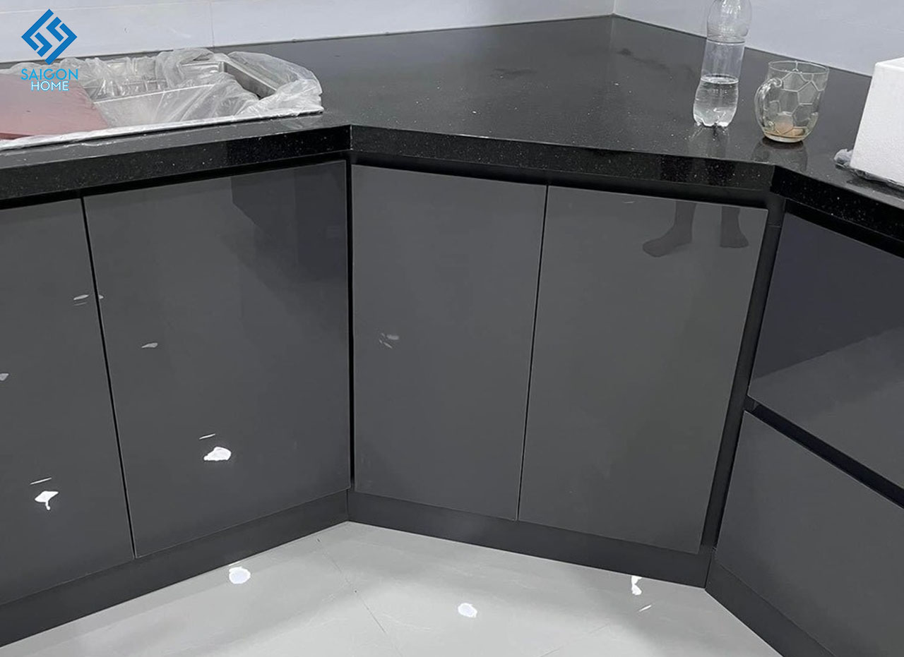 Tủ bếp hình lục giác 