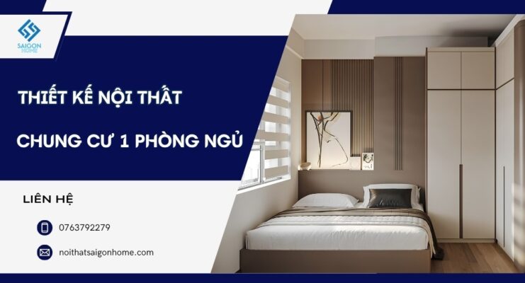 23+ mẫu thiết kế nội thất chung cư 1 phòng ngủ TỐI ƯU