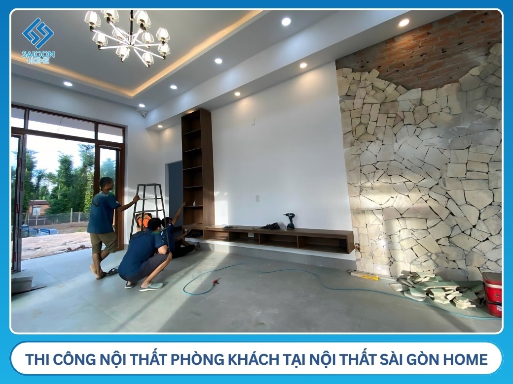 Lý do nên chọn thi công nội thất phòng khách tại Nội Thất Sài Gòn Home