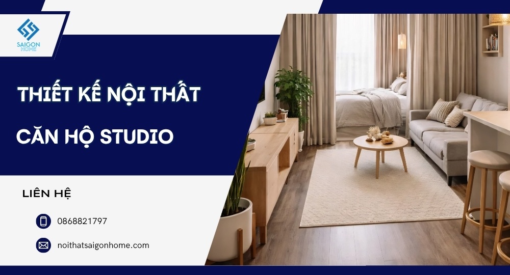 23+ mẫu thiết kế nội thất căn hộ studio TỐI ƯU diện tích