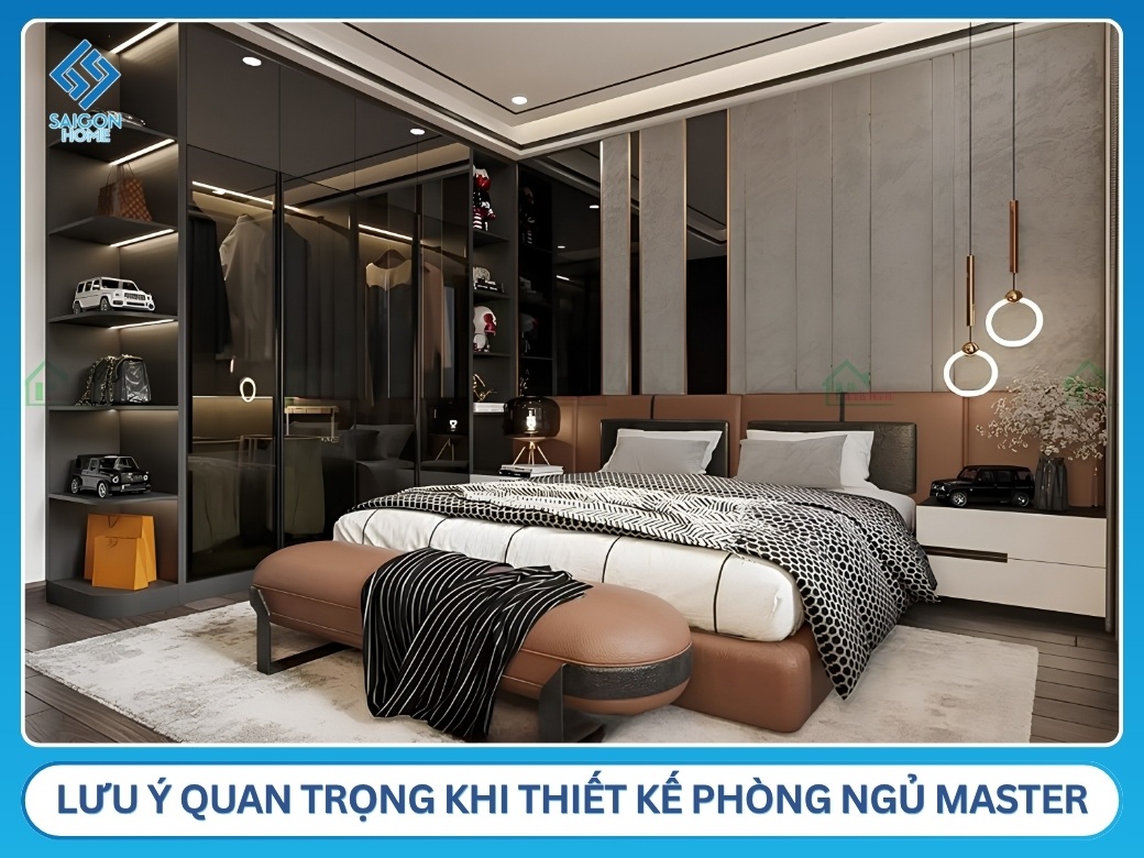 34+ mẫu thiết kế nội thất phòng ngủ Master đẹp HIỆN ĐẠI lưu ý quan trọng khi thiết kế phòng ngủ Master