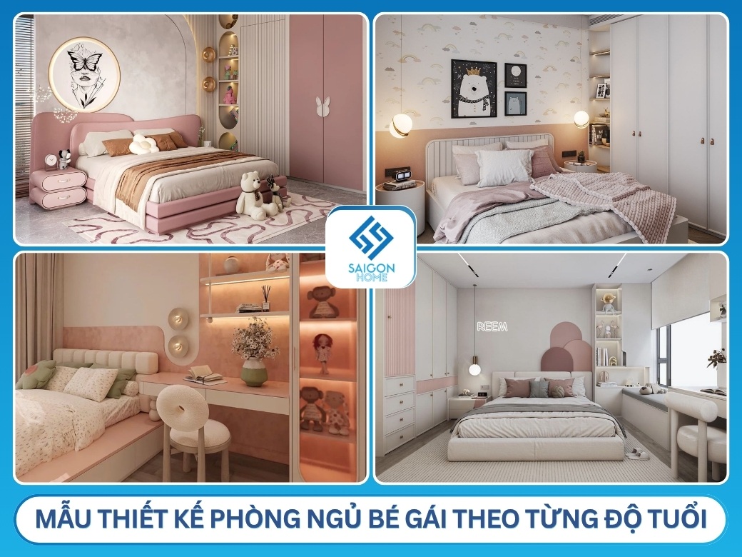 63+ mẫu thiết kế nội thất phòng ngủ bé gái đẹp DỄ THƯƠNG mẫu thiết kế phòng ngủ bé gái theo từng độ tuổi