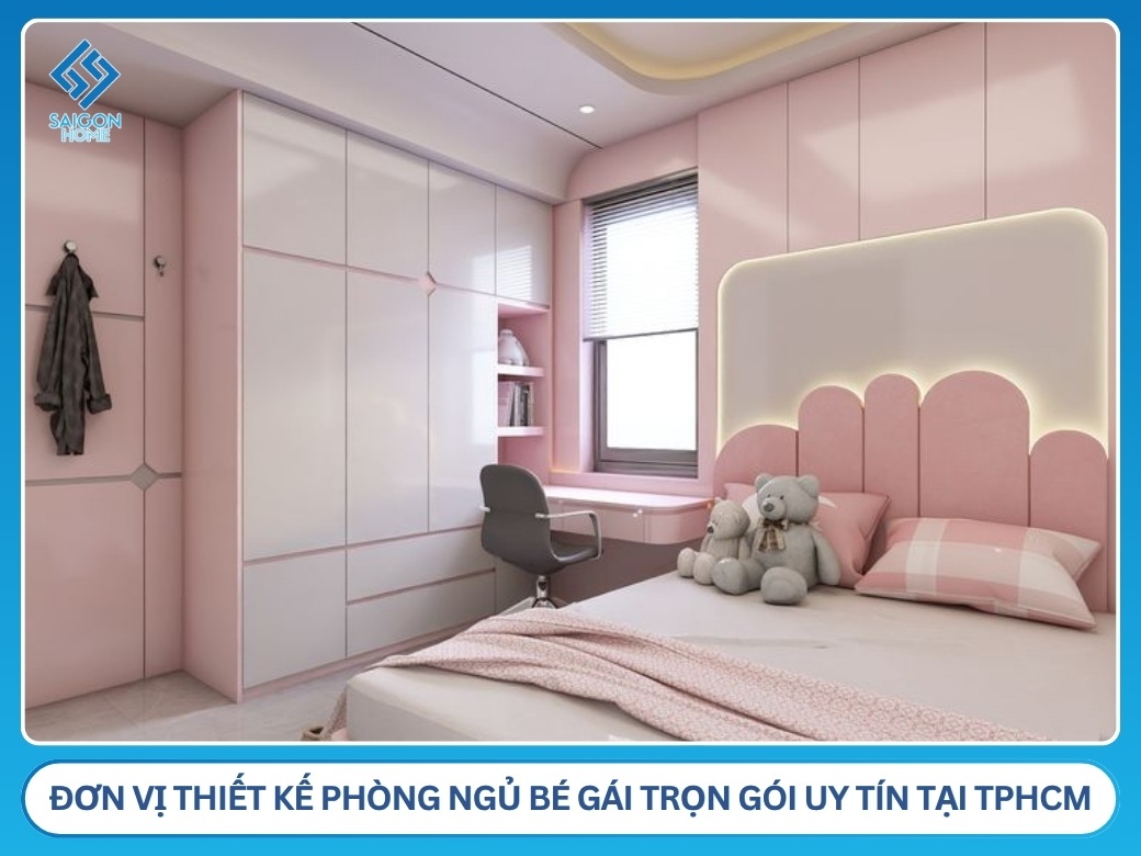 63+ mẫu thiết kế nội thất phòng ngủ bé gái đẹp DỄ THƯƠNG Đơn vị thiết kế phòng ngủ bé gái trọn gói uy tín tại TPHCM