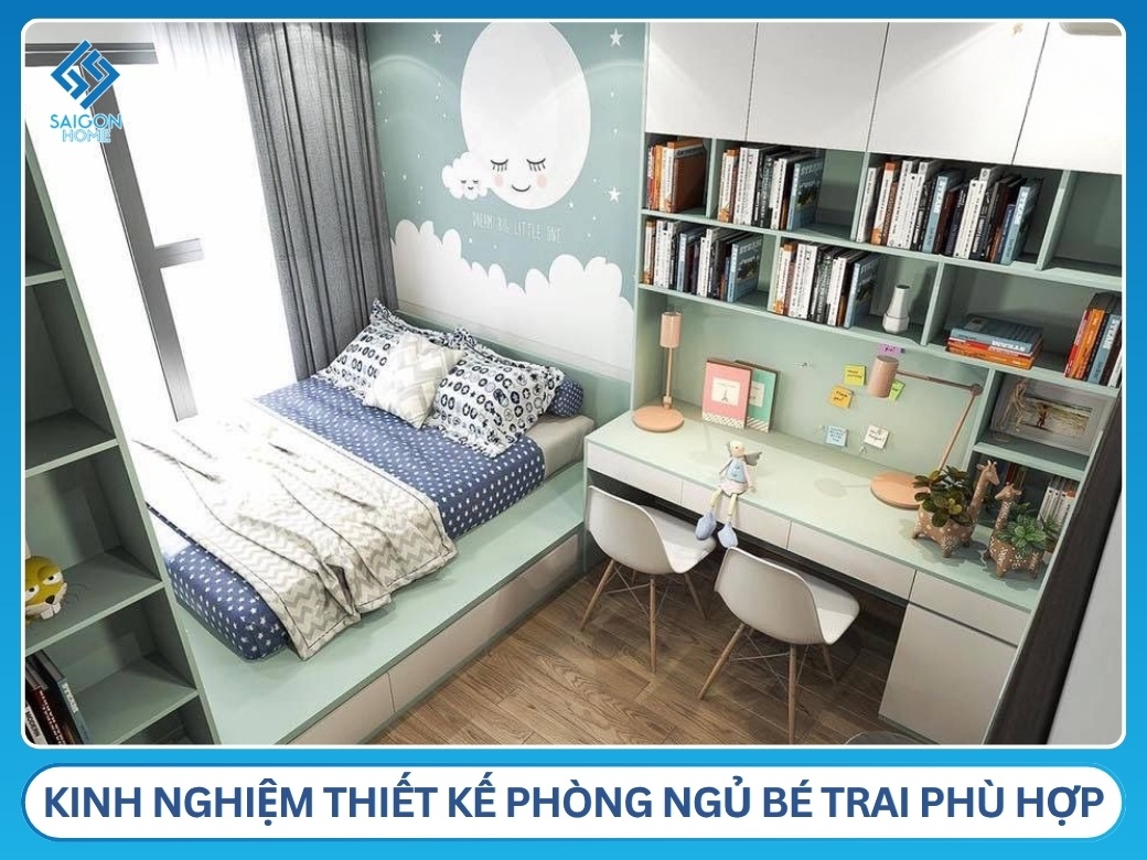 42+ mẫu thiết kế nội thất phòng ngủ bé trai theo ĐỘ TUỔI Kinh nghiệm thiết kế phòng ngủ bé trai phù hợp
