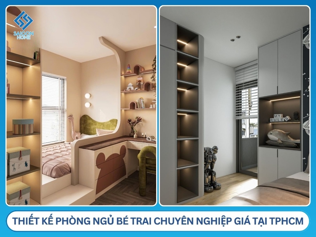 42+ mẫu thiết kế nội thất phòng ngủ bé trai theo ĐỘ TUỔI Đơn vị thiết kế phòng ngủ bé trai chuyên nghiệp giá tại TPHCM