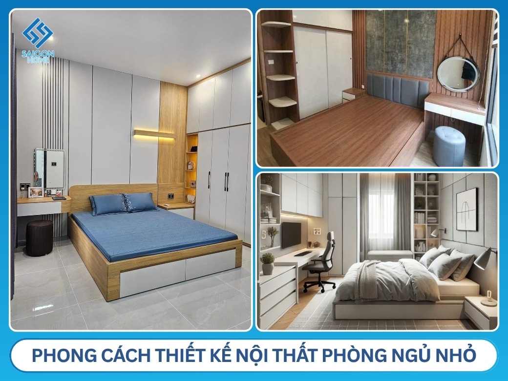 12+ mẫu thiết kế nội thất phòng ngủ nhỏ TỐI ƯU công năng phong cách thiết kế nội thất phòng ngủ nhỏ phù hợp nhất