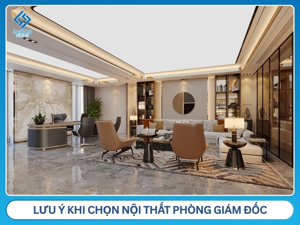 Top 8 mẫu thiết kế nội thất phòng giám đốc ĐẲNG CẤP lưu ý khi chọn nội thất phòng giám đốc