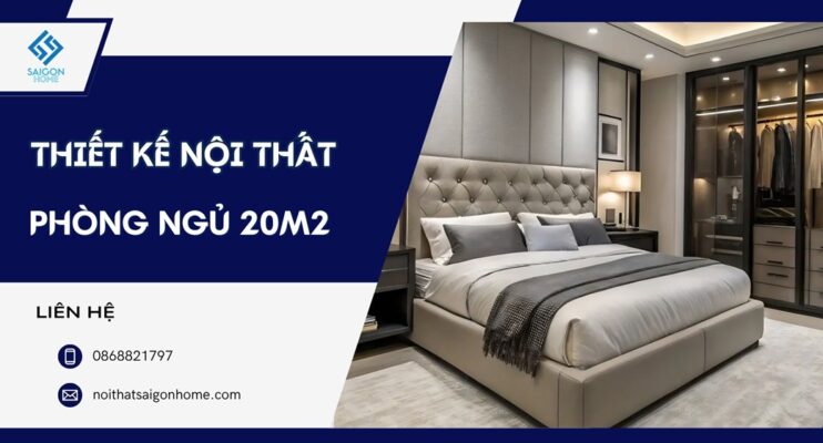 47+ mẫu thiết kế nội thất phòng ngủ 20m2 TIỆN NGHI