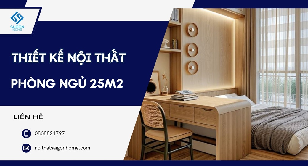 98+ mẫu thiết kế nội thất phòng ngủ 25m2 đẹp TIỆN NGHI