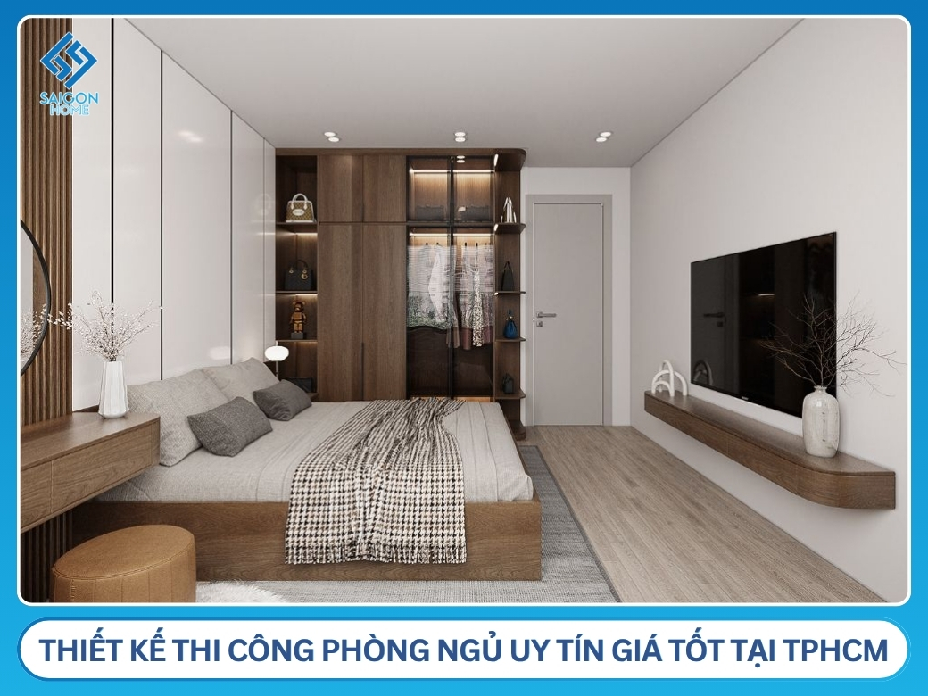 56+ mẫu thiết kế nội thất phòng ngủ 35m2 đẹp SANG TRỌNG Nội Thất Sài Gòn Home – Đơn vị thiết kế thi công phòng ngủ uy tín giá tốt tại TPHCM