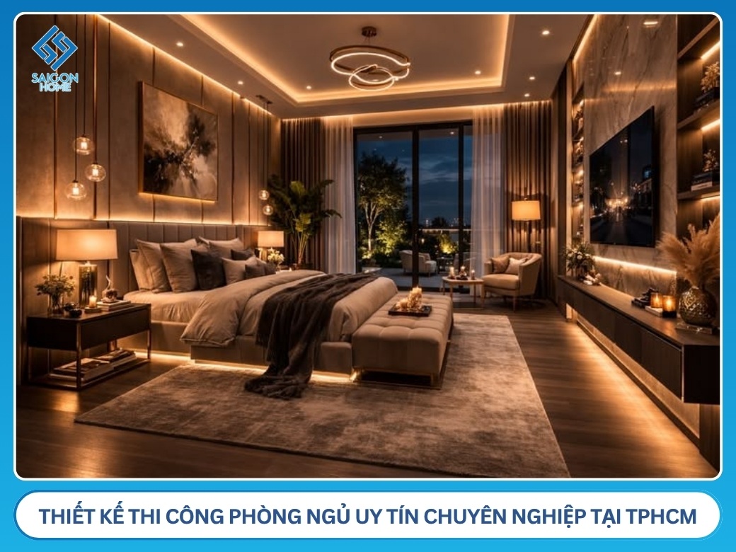 Công ty thiết kế thi công phòng ngủ uy tín chuyên nghiệp tại TPHCM