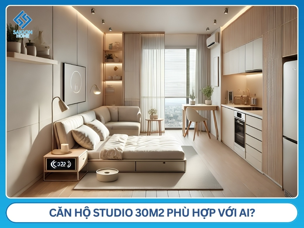 Căn hộ studio 30m2 phù hợp với ai?