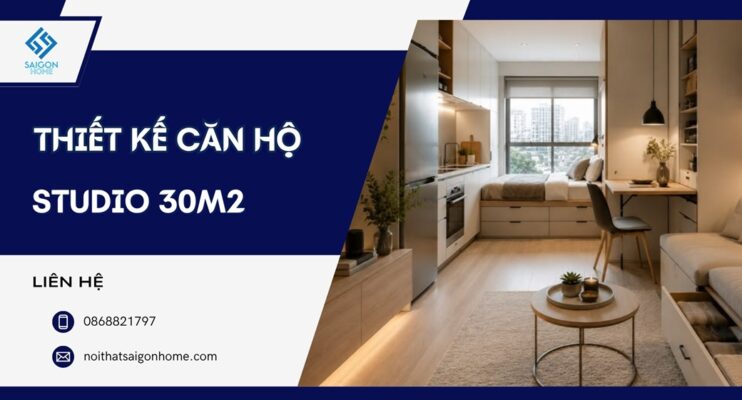 73+ mẫu thiết kế căn hộ studio 30m2 đẹp HIỆN ĐẠI tiện nghi