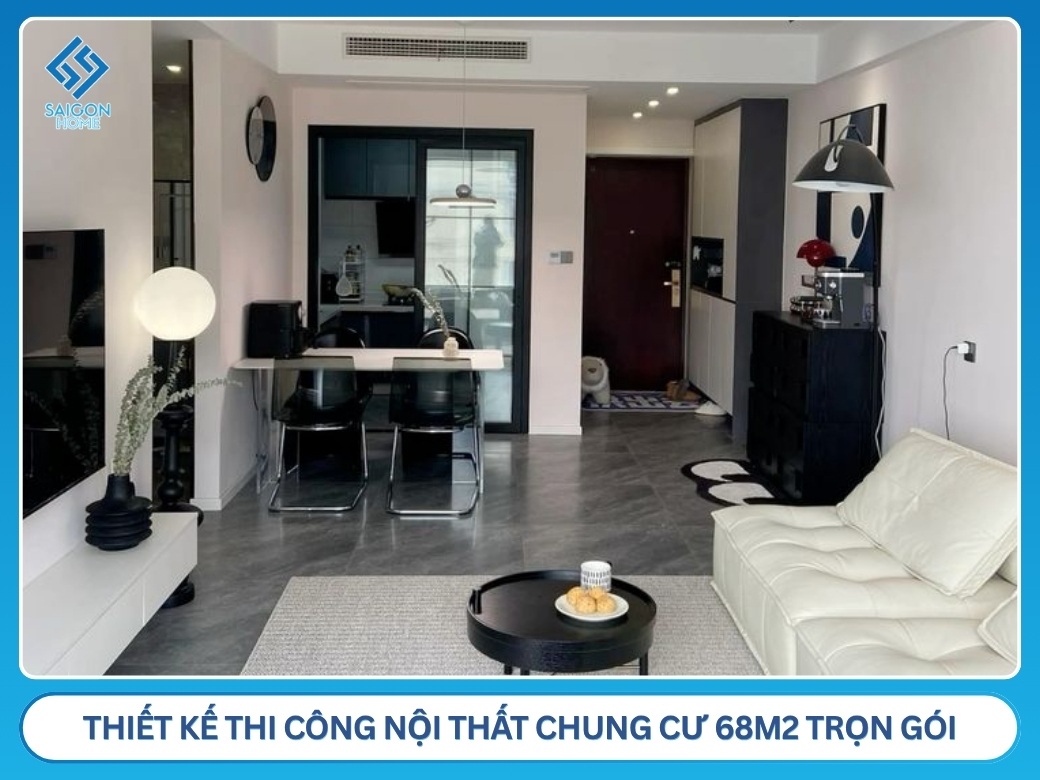 Tại sao chọn Nội Thất Sài Gòn Home thiết kế thi công nội thất chung cư 68m2 trọn gói?