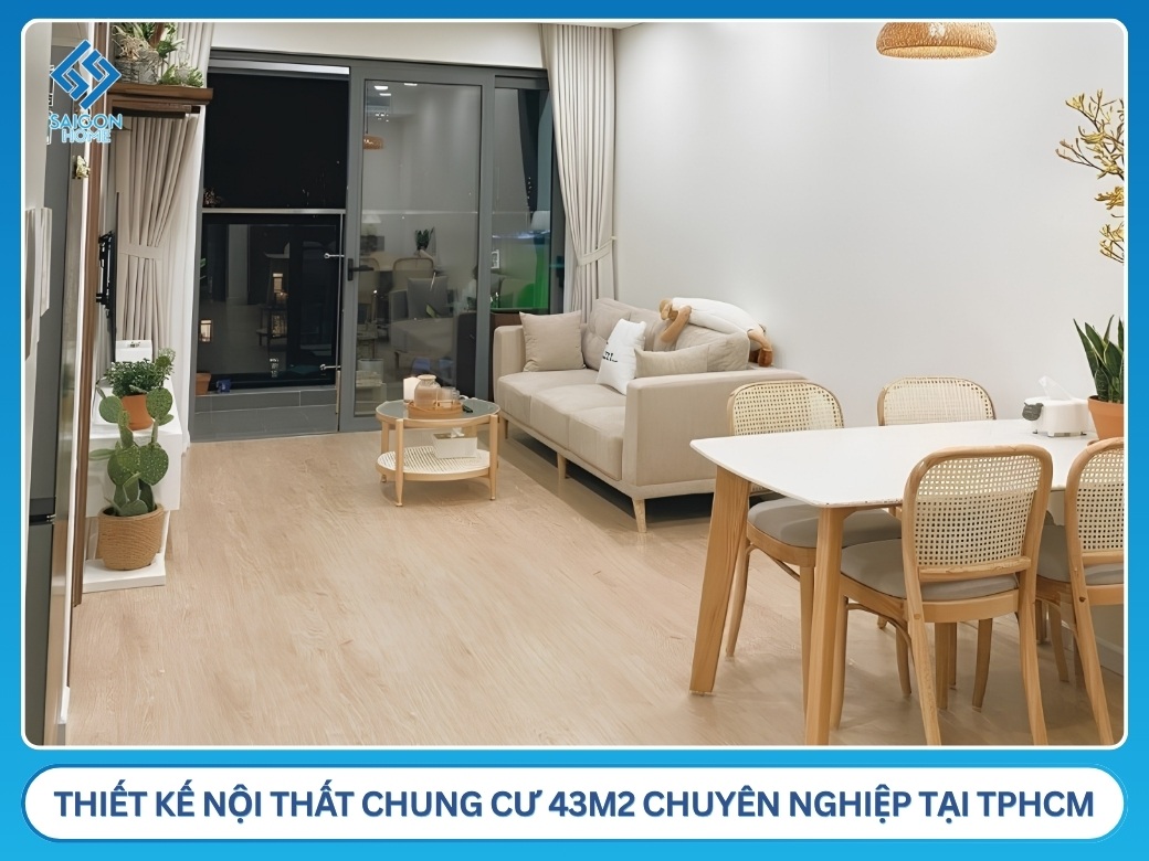 61+ mẫu thiết kế nội thất chung cư 43m2 đẹp HIỆN ĐẠI Công ty thiết kế nội thất chung cư 43m2 chuyên nghiệp tại TPHCM