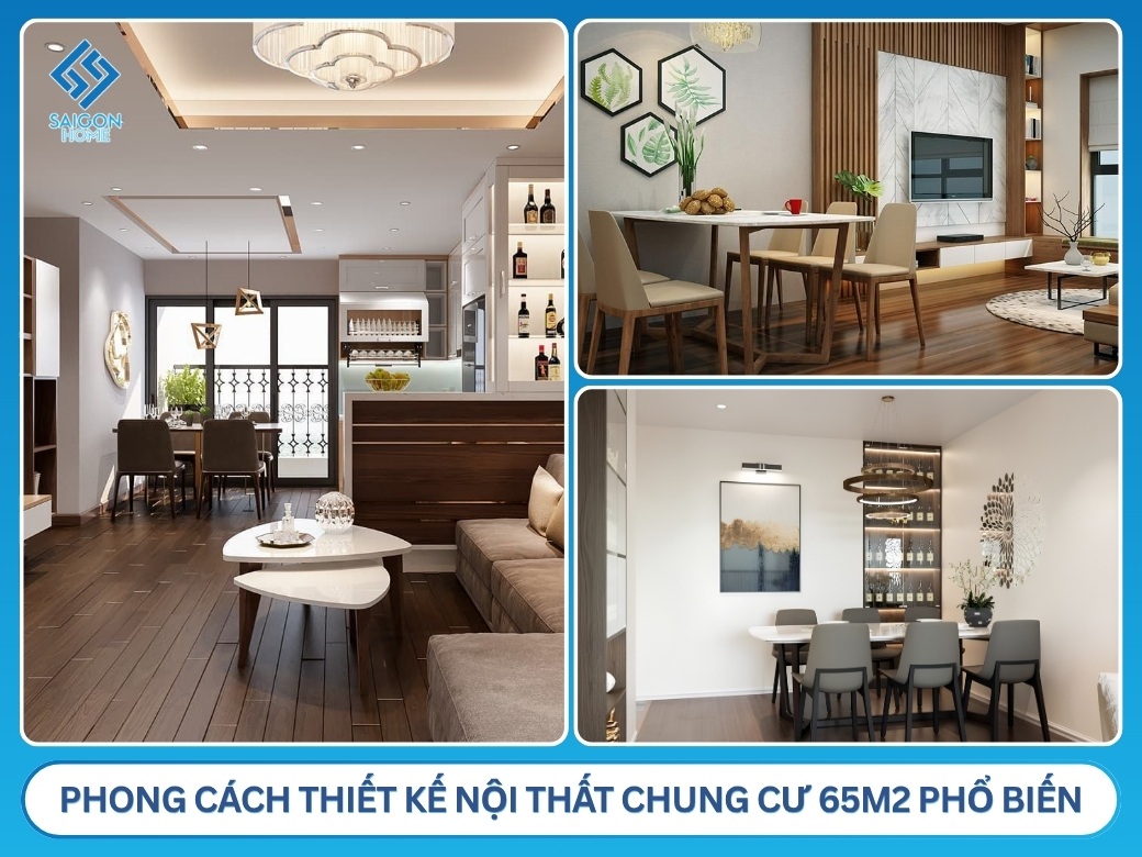 79+ mẫu thiết kế nội thất chung cư 65m2 hiện đại ĐẸP tối ưu Phong cách thiết kế nội thất chung cư 65m2 phổ biến
