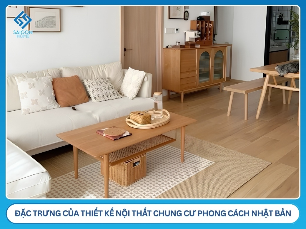 Đặc trưng của thiết kế nội thất chung cư phong cách Nhật Bản