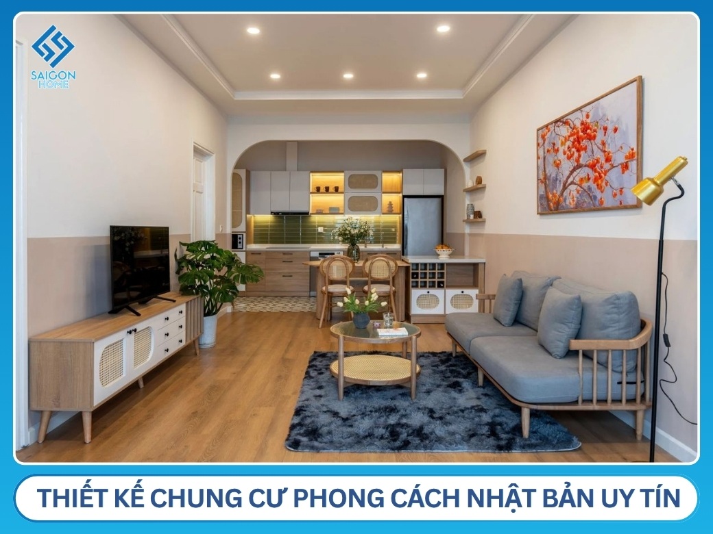 Nội Thất Sài Gòn Home – Thiết kế chung cư phong cách Nhật Bản uy tín tại TP.HCM
