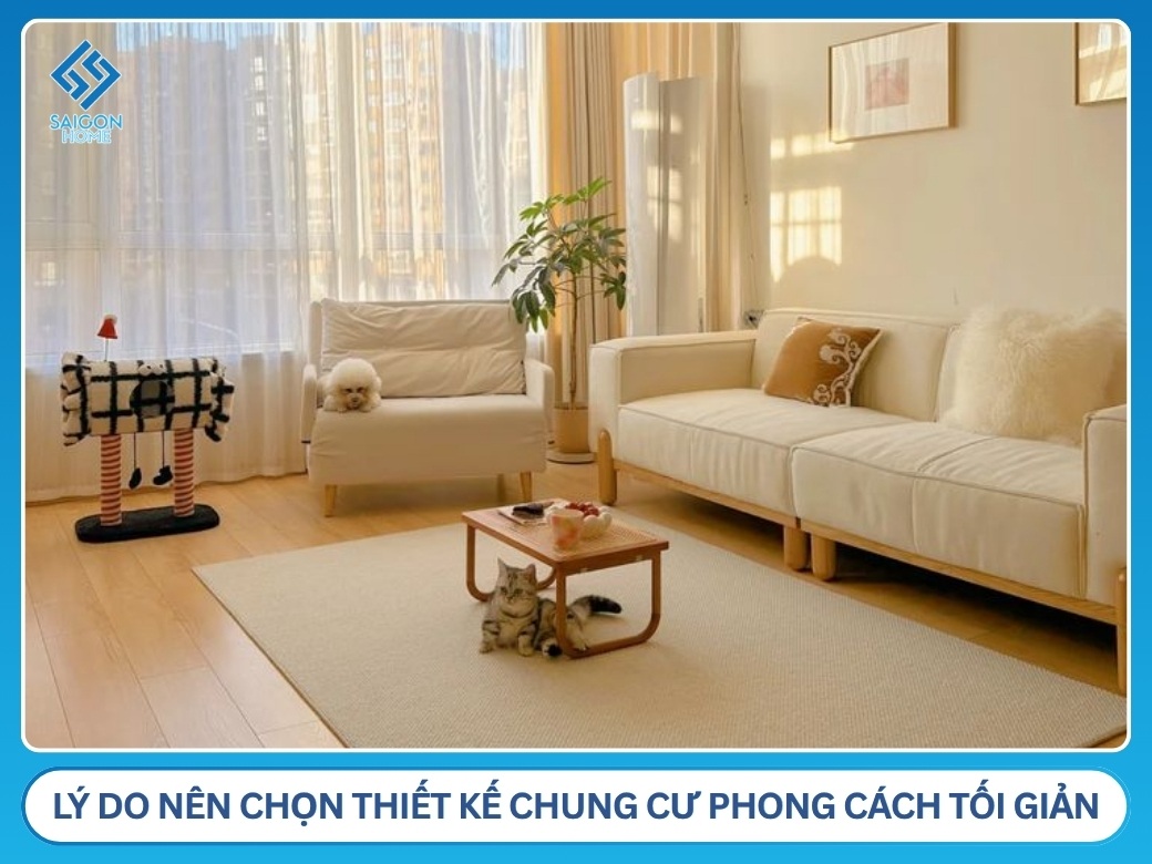 lý do nên chọn thiết kế nội thất chung cư phong cách tối giản