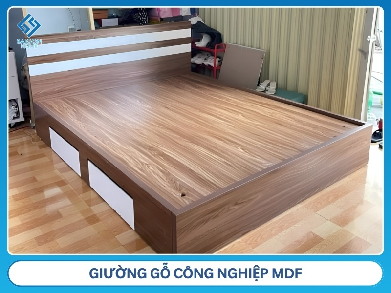 Giường gỗ công nghiệp MDF