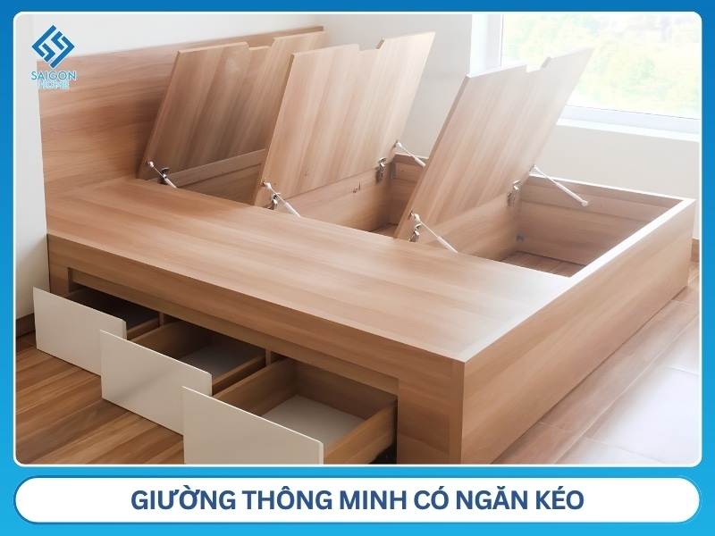 Giường thông minh có ngăn kéo