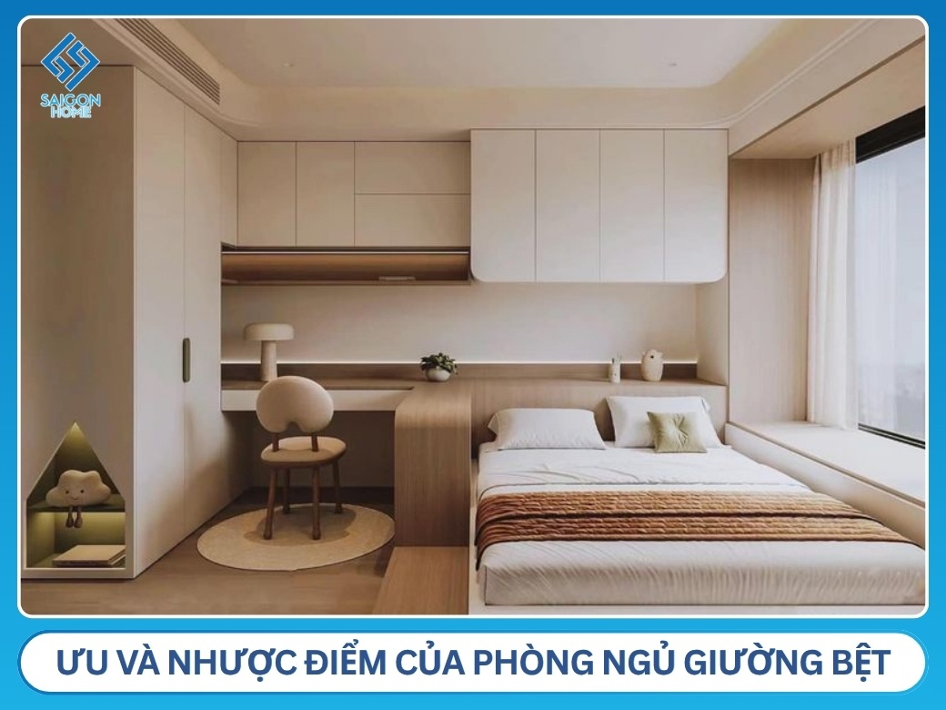Ưu và nhược điểm của phòng ngủ giường bệt