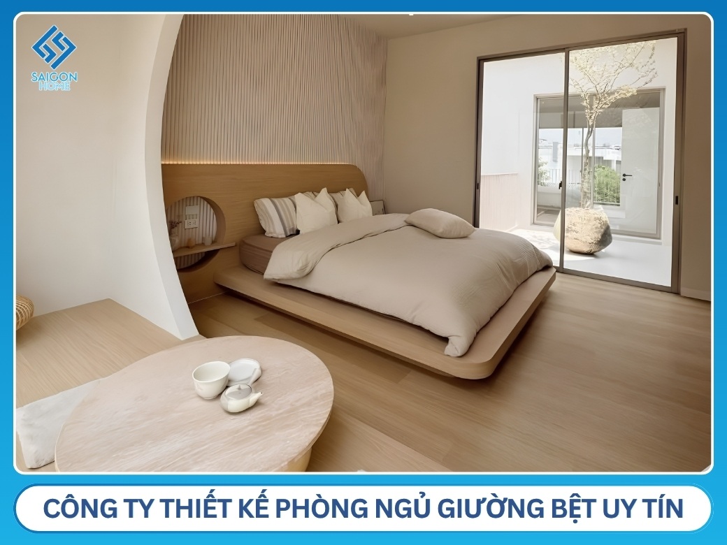 Công ty thiết kế phòng ngủ giường bệt uy tín giá tốt tại TPHCM