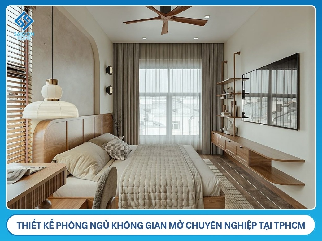 34+ ý tưởng thiết kế phòng ngủ không gian mở đẹp TỐI ƯU Đơn vị thiết kế phòng ngủ không gian mở chuyên nghiệp tại TPHCM