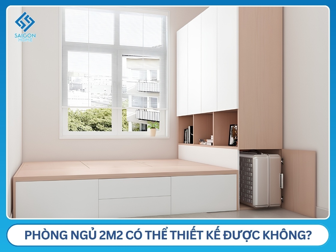 Phòng ngủ 2m2 có thể thiết kế được không?