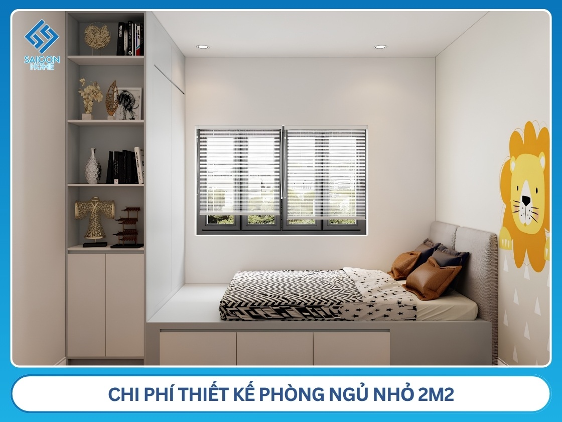 Chi phí thiết kế phòng ngủ nhỏ 2m2