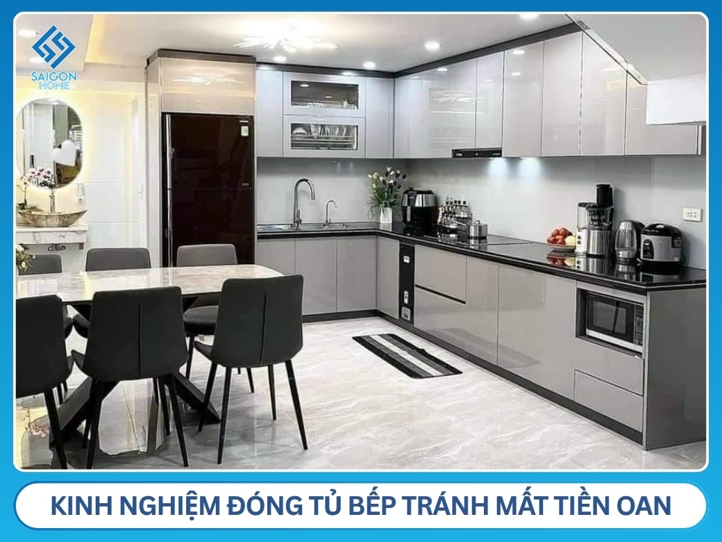 kinh nghiệm đóng tủ bếp tránh mất tiền oan