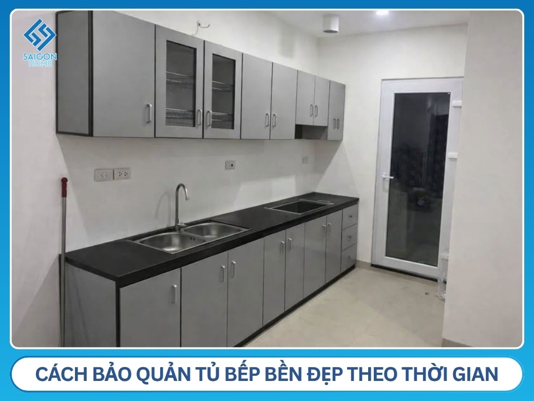 Cách bảo quản tủ bếp bền đẹp theo thời gian