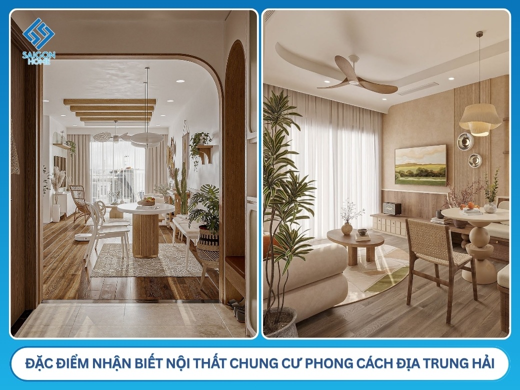 Thiết kế nội thất chung cư phong cách Địa Trung Hải ĐẸP đặc điểm nhận biết nội thất chung cư phong cách Địa Trung Hải