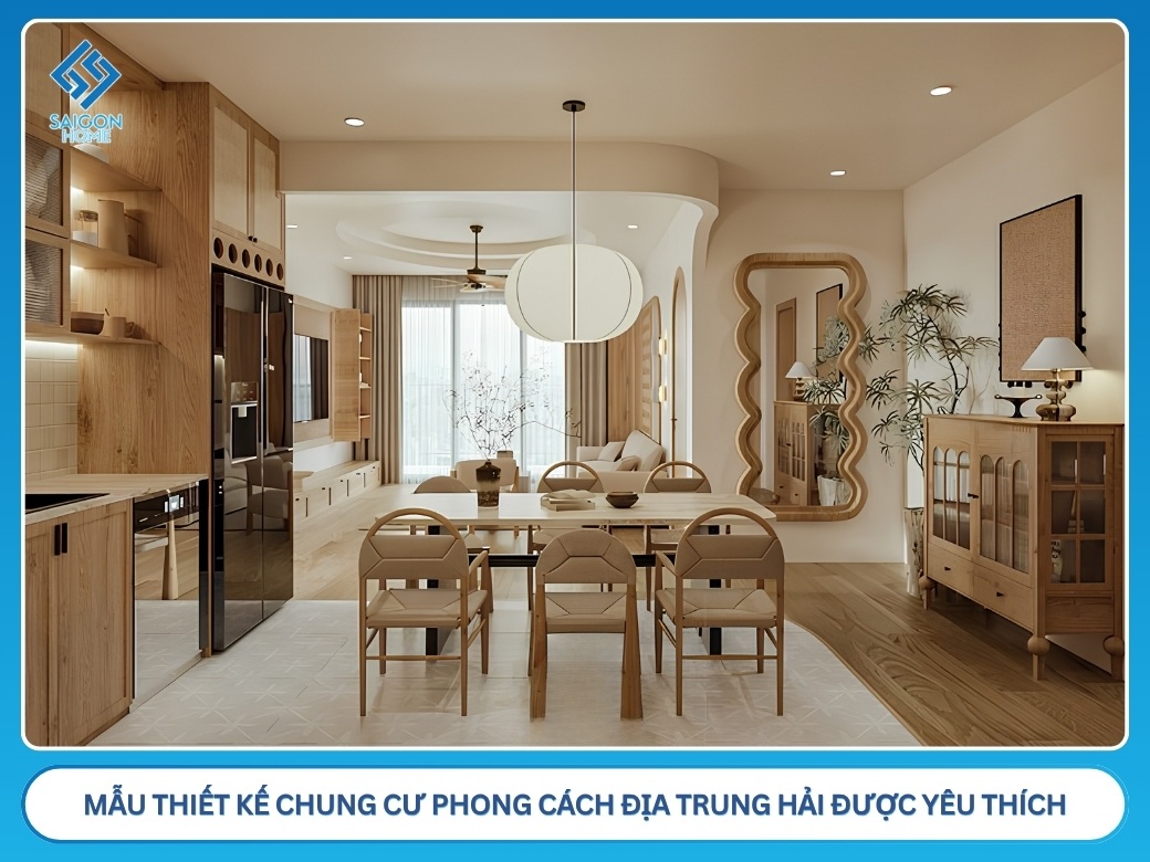 Thiết kế nội thất chung cư phong cách Địa Trung Hải ĐẸP mẫu thiết kế nội thất chung cư phong cách Địa Trung Hải được yêu thích