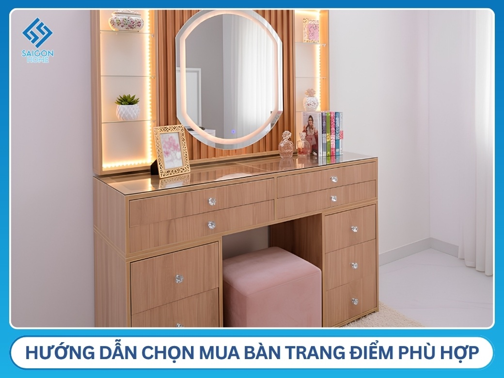 Hướng dẫn chọn mua bàn trang điểm phù hợp
