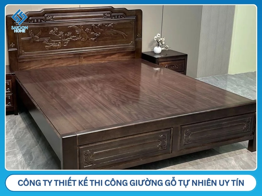 Công ty thiết kế thi công giường gỗ tự nhiên uy tín tại TPHCM