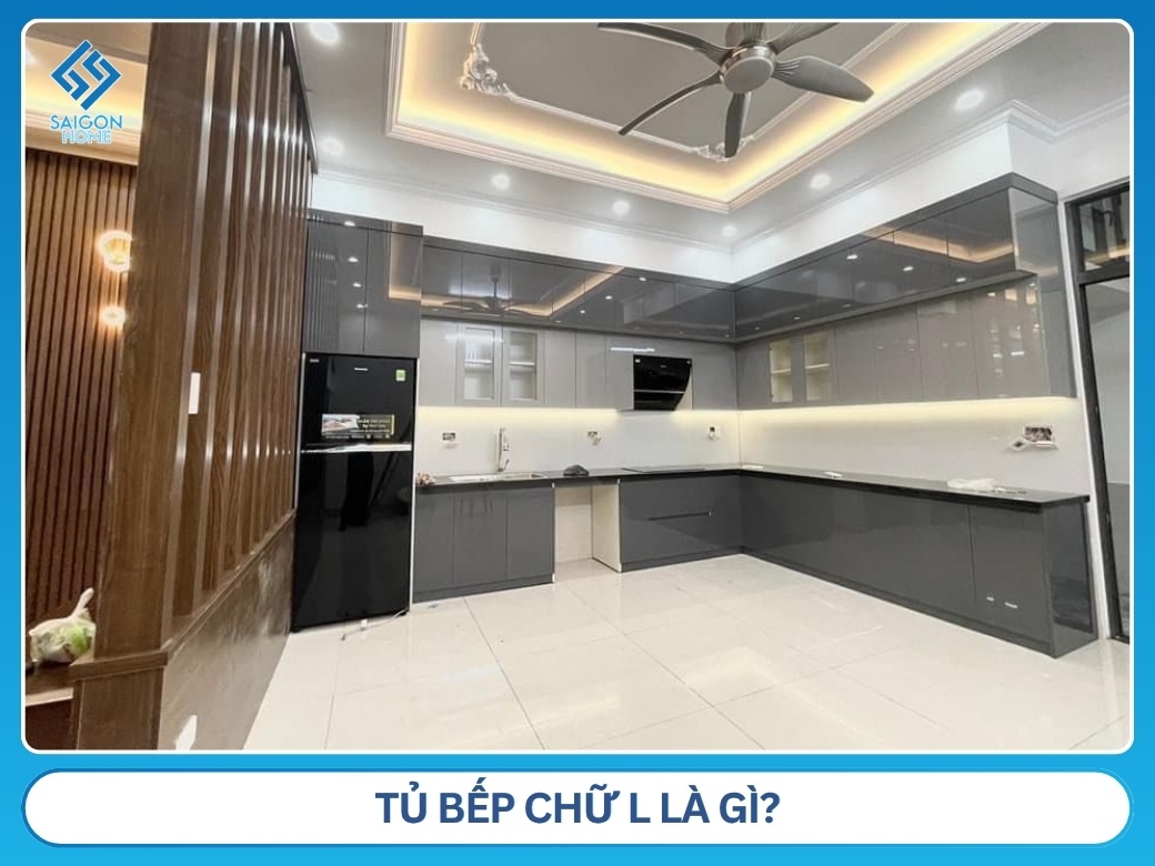 Tủ bếp chữ L là gì?