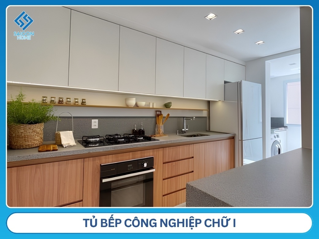 Tủ bếp công nghiệp chữ I