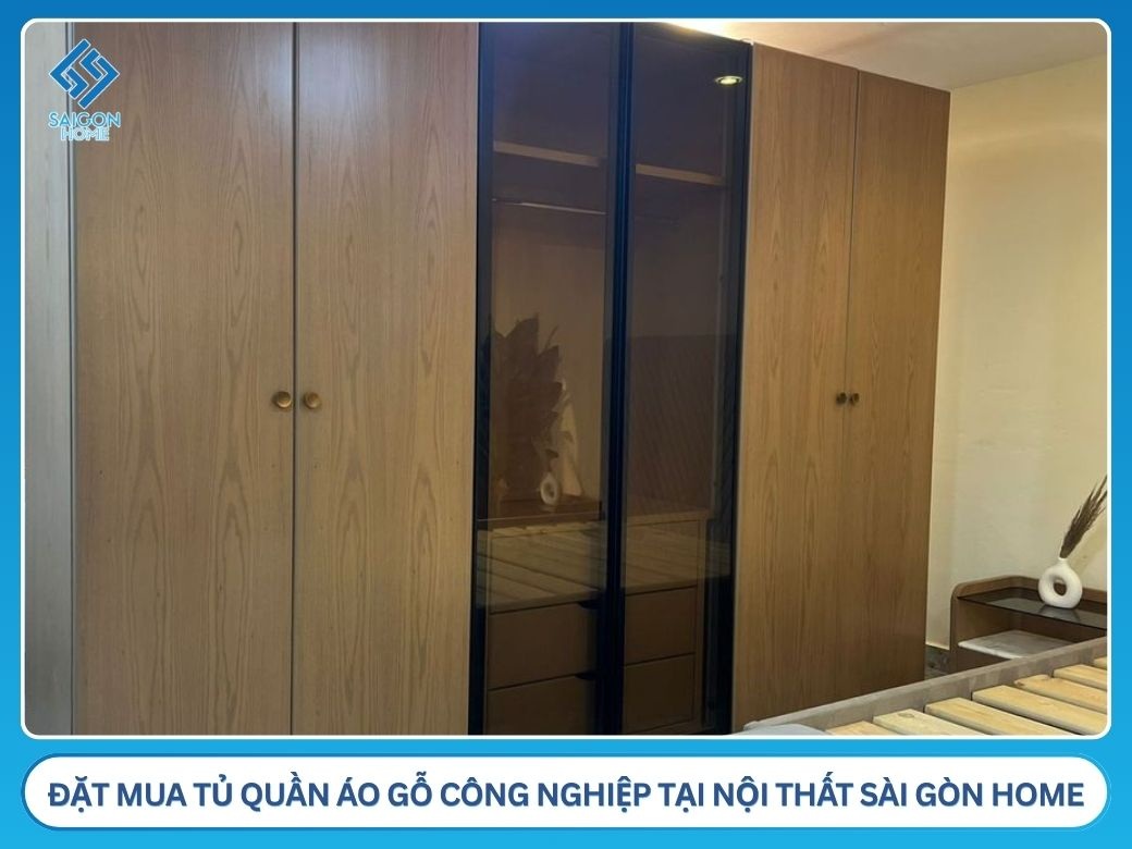 Vì sao nên chọn mua tủ quần áo gỗ công nghiệp tại Nội Thất Sài Gòn Home?