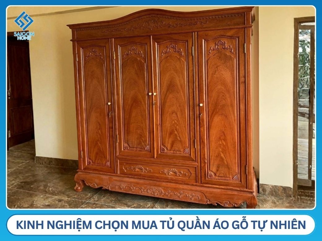 kinh nghiệm chọn mua tủ quần áo gỗ tự nhiên chất lượng