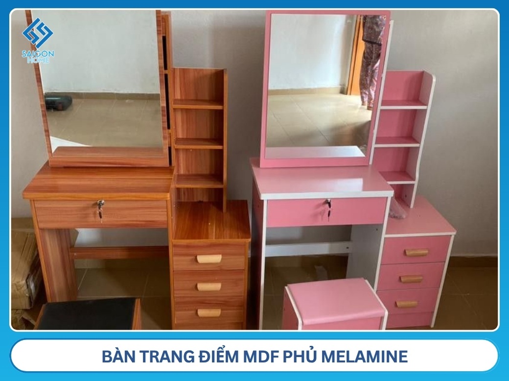 Bàn trang điểm MDF phủ Melamine