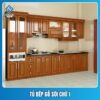 Tủ bếp gỗ sồi chữ I