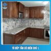 Tủ bếp tân cổ điển chữ L