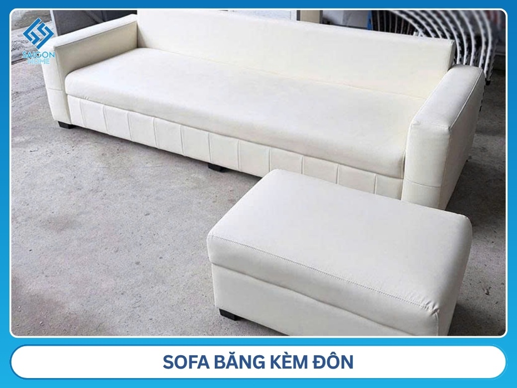 Sofa băng kèm đôn