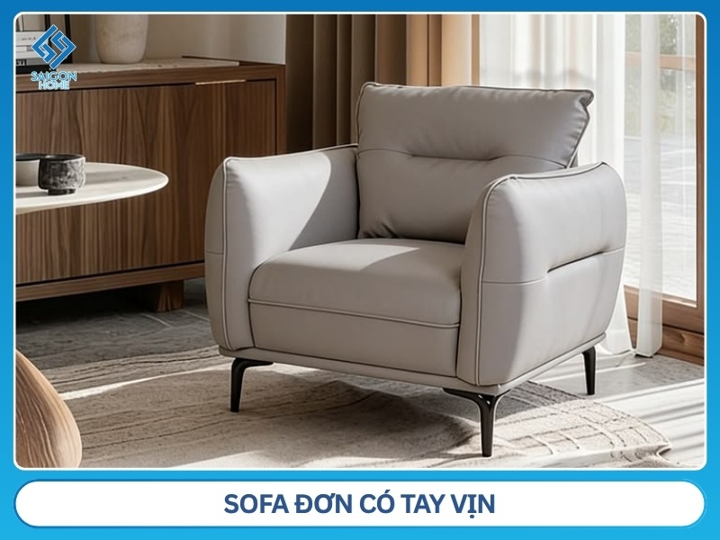 Sofa đơn có tay vịn