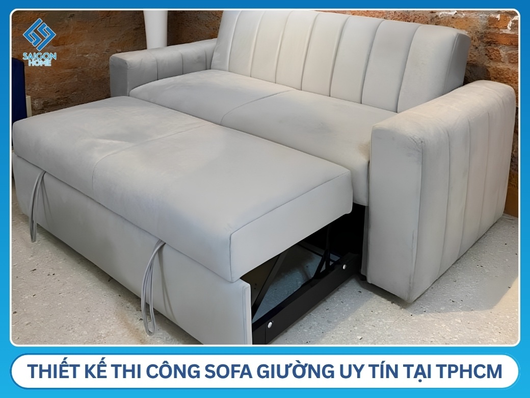 Thiết kế thi công sofa giường uy tín chuyên nghiệp tại TPHCM