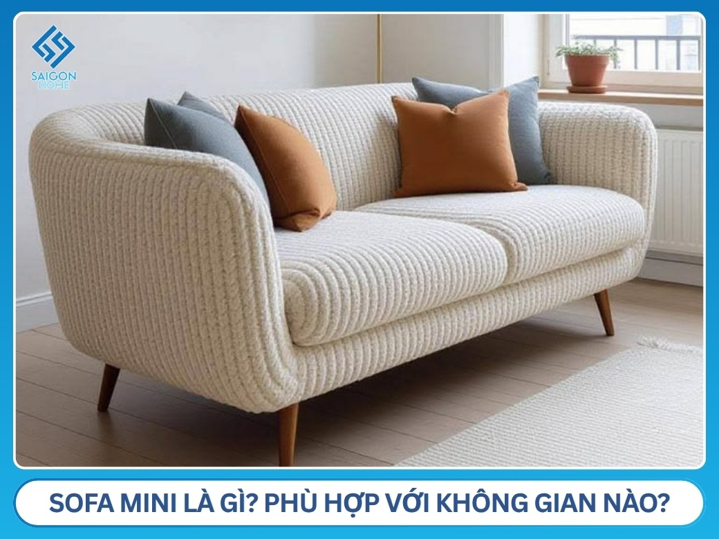 Sofa mini là gì? Phù hợp với không gian nào?